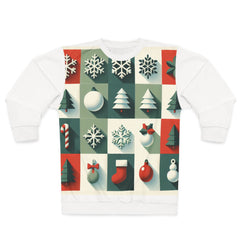 All Over Print Christmas Sweatshirt Enchanting Yuletide