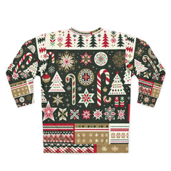 All Over Print Christmas Sweatshirt Festive Wonderland Style