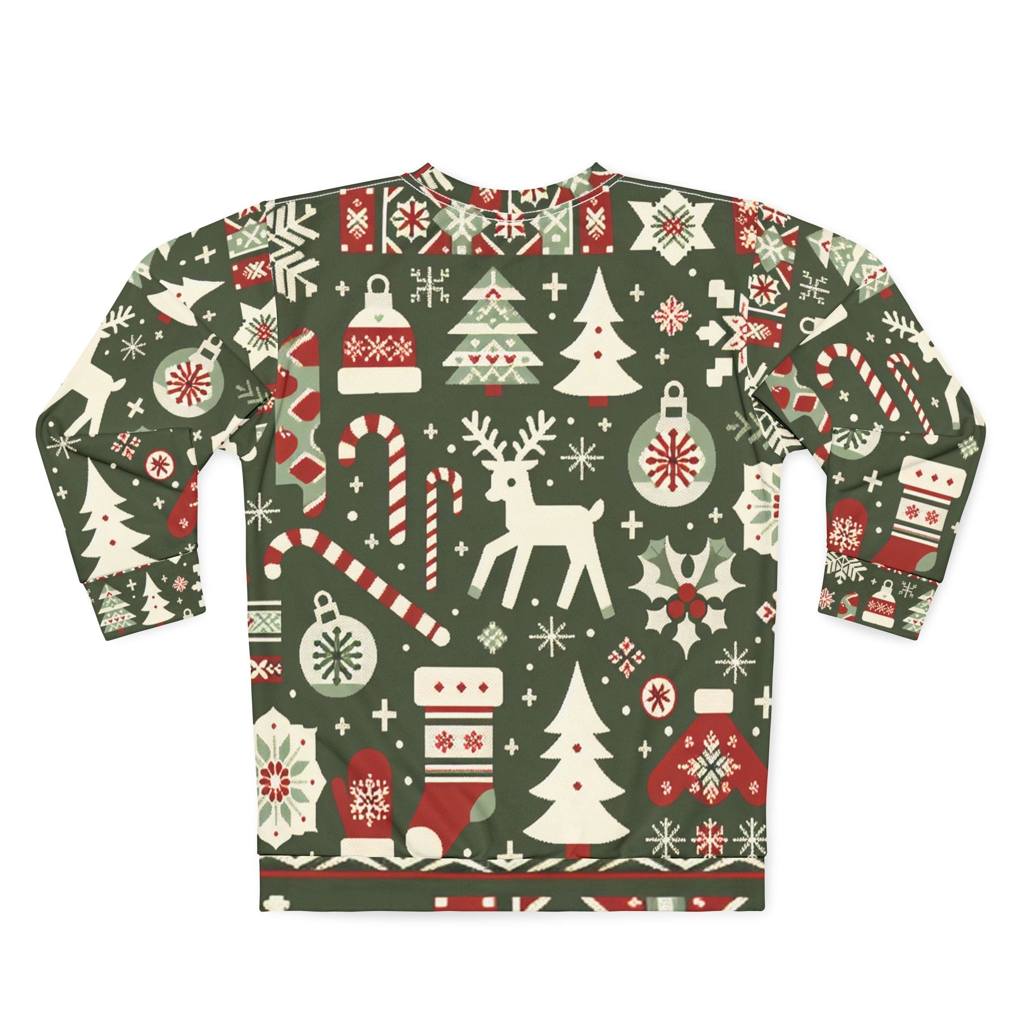 All Over Print Christmas Sweatshirt with Enchanting