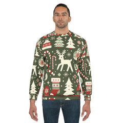 All Over Print Christmas Sweatshirt with Enchanting