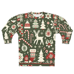 All Over Print Christmas Sweatshirt with Enchanting