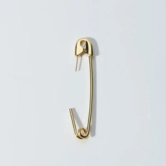 Alloy Safety Hook Earrings for Everyday Wear Gold