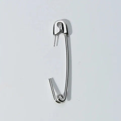 Alloy Safety Hook Earrings for Everyday Wear Silver