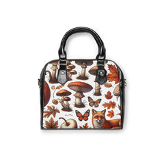 Amelia Auburn Shoulder Handbag with Multiple Compartments