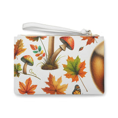 Amelia Harvest Clutch Bag with Autumn Leaf Design One size