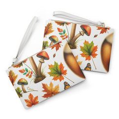 Amelia Harvest Clutch Bag with Autumn Leaf Design One size