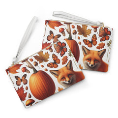Amelia Harvest Clutch Bag with Autumn Leaf Design One size