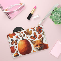 Amelia Harvest Clutch Bag with Autumn Leaf Design One size