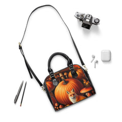 Amelia Harvest Shoulder Handbag with Autumn Design 9.45’’ x