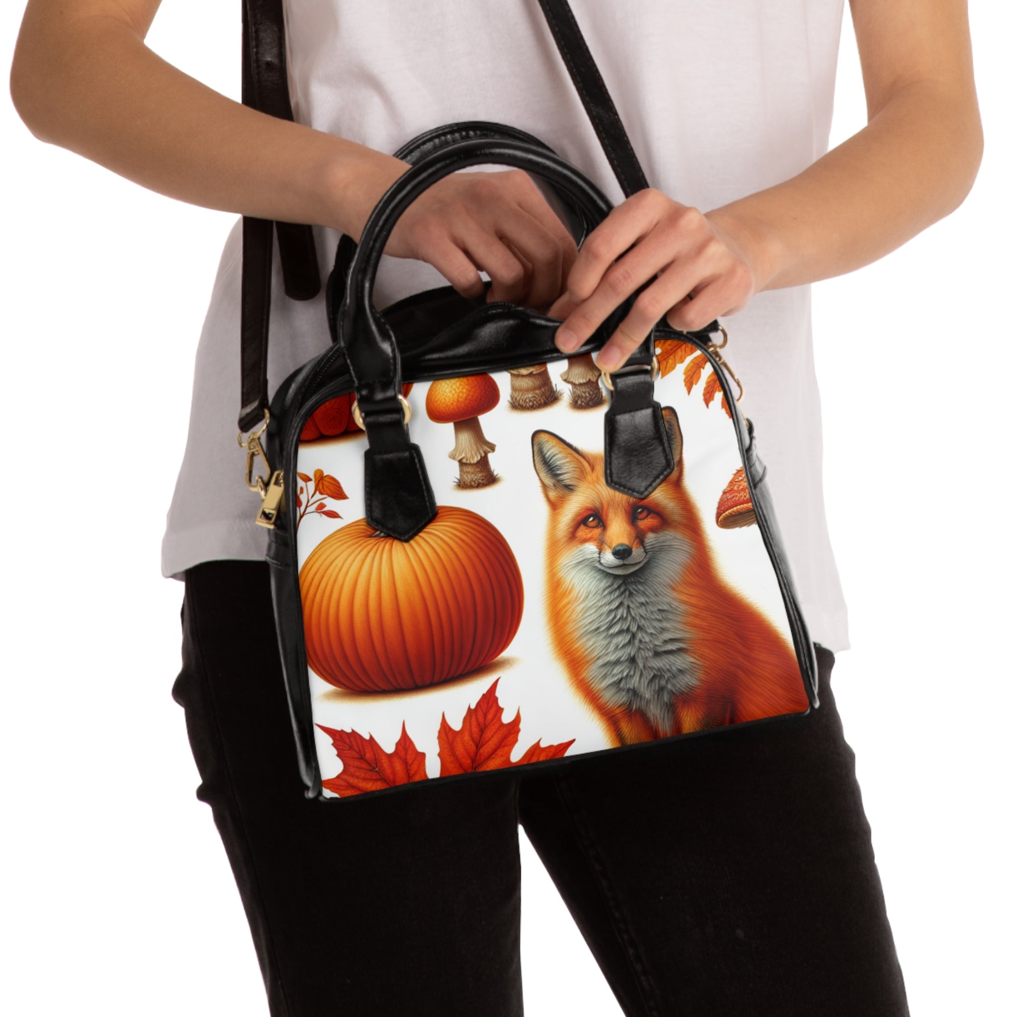 Amelia Harvest Shoulder Handbag with Autumn Design 9.45’’ x