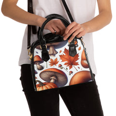 Amelia Harvest Shoulder Handbag with Autumn Fox and Pumpkin