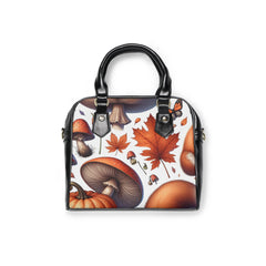 Amelia Harvest Shoulder Handbag with Autumn Fox and Pumpkin