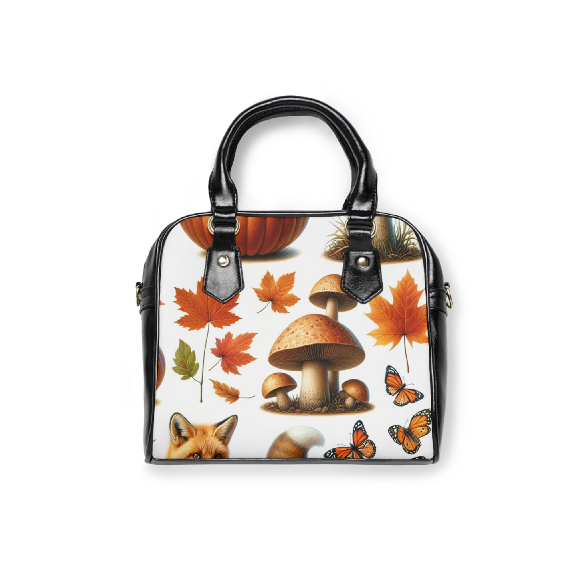 Amelia Harvest Shoulder Handbag with Autumn Prints 9.45’’ x