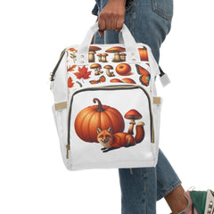 Amelia Harvest Shoulder Handbag with Autumn Pumpkin Design