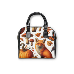 Amelia Harvest Shoulder Handbag with Autumn Pumpkin Design