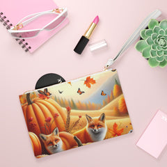 Amelia Harvestwood Autumn Clutch Bag with Nature Print