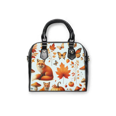 Amelia Hawthorne Shoulder Handbag with Autumn Fox Design