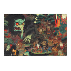 Ancient Japanese Yokai Art Area Rug 36’’ × 24’’