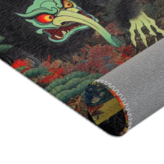 Ancient Japanese Yokai Art Area Rug