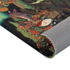 Ancient Japanese Yokai Art Area Rug
