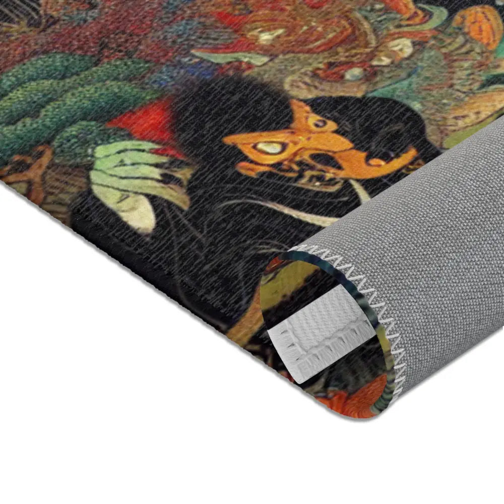 Ancient Japanese Yokai Art Area Rug