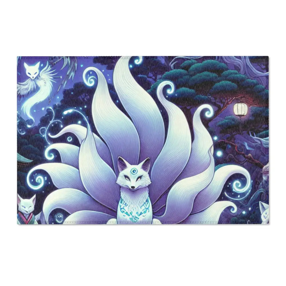 Ancient Yokai-Themed Area Rug with Japanese Folklore Design