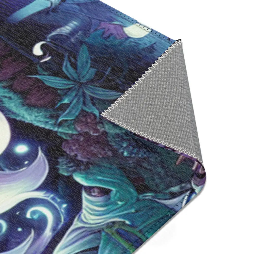 Ancient Yokai-Themed Area Rug with Japanese Folklore Design