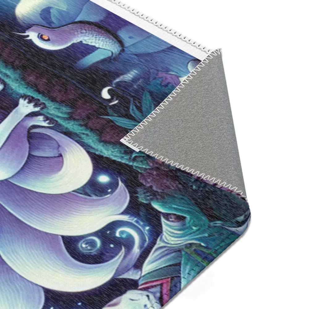 Ancient Yokai-Themed Area Rug with Japanese Folklore Design