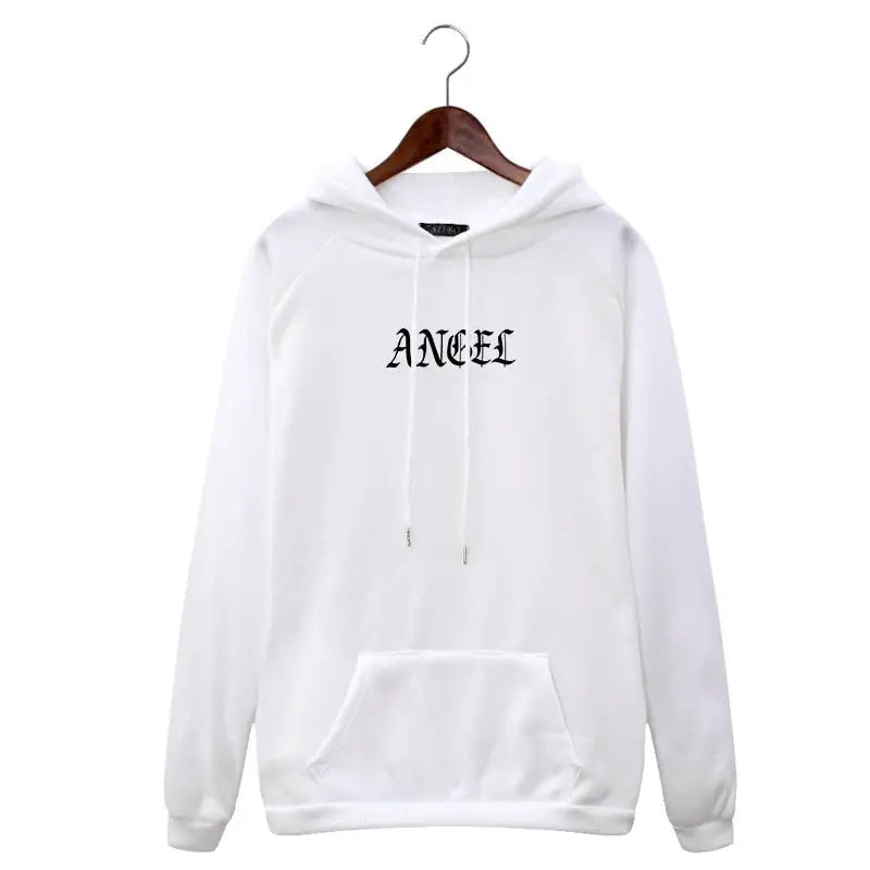 Angel Gothic Hoodie - white / S - hoodie