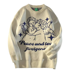 Angel Love Knitted Sweater - White / S