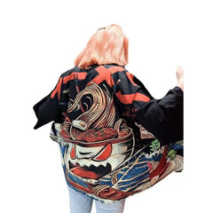 Angry Ramen 3/4 Sleeve Kimono