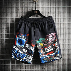 Angry Ramen Waterproof Beach Shorts