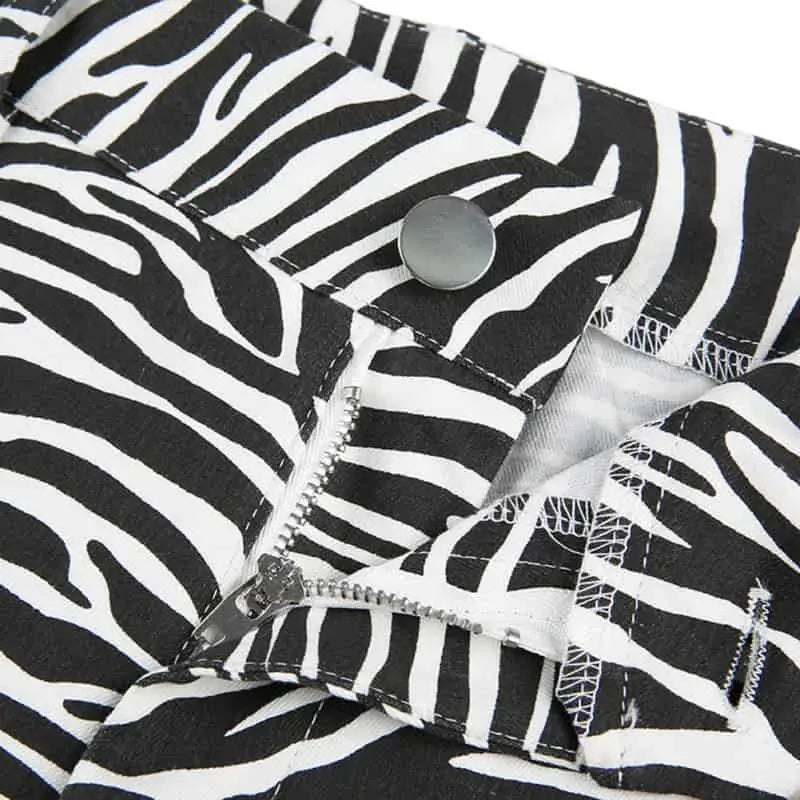 Animal Print Zebra Pants for Women