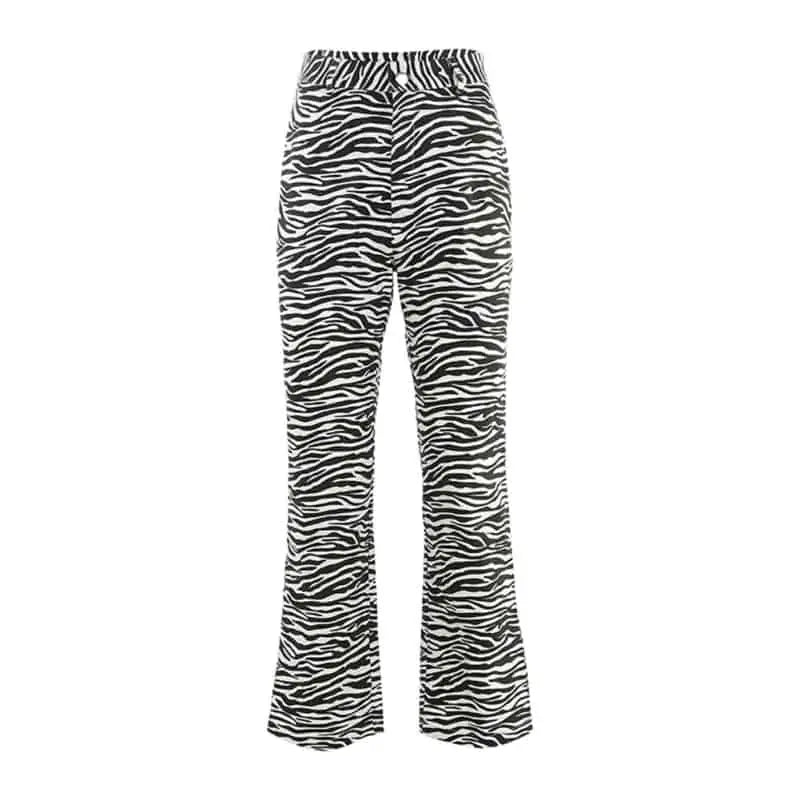 Animal Print Zebra Pants for Women