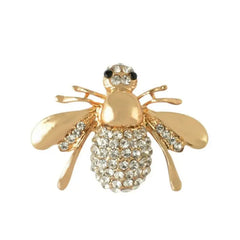 Animals Crystal Rhinestone Brooch Pin with Alloy Metal Base
