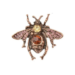 Animals Crystal Rhinestone Brooch Pin with Alloy Metal Base