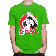 Anime Attractive Girl T-Shirt - green / S