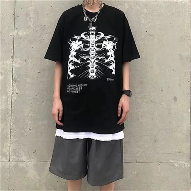 Anime Japan Style Gothic Oversized T Shirt