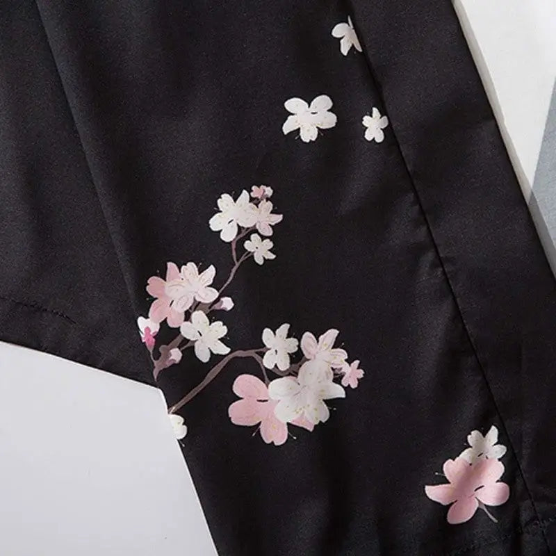Anti-War Japanese Style Three Quarter Sleeve Kimono