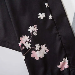 Anti-War Japanese Style Three Quarter Sleeve Kimono