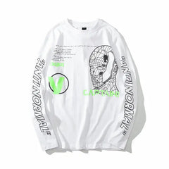 Antinormal Sweatshirt Modern Street Style white / L