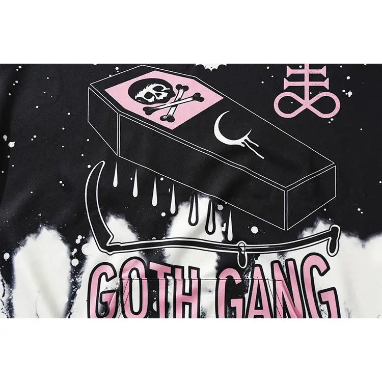 Antisocial Goth Gang Dark Hoodie - hoodie