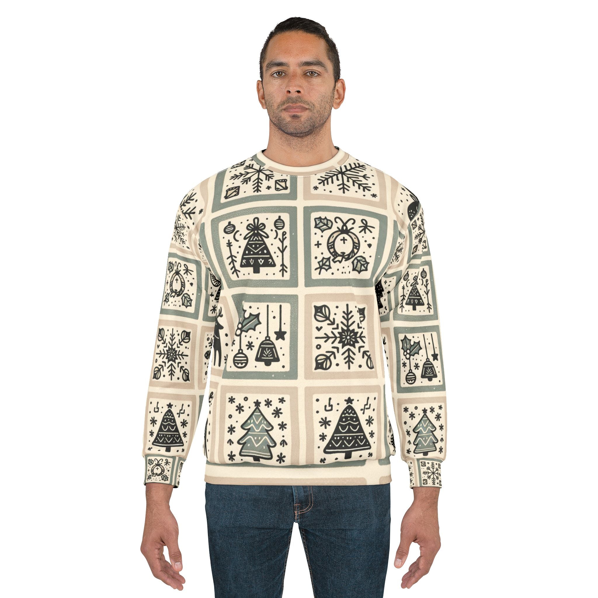 Area Christmas Sweatshirt Enchanted Yuletide Design