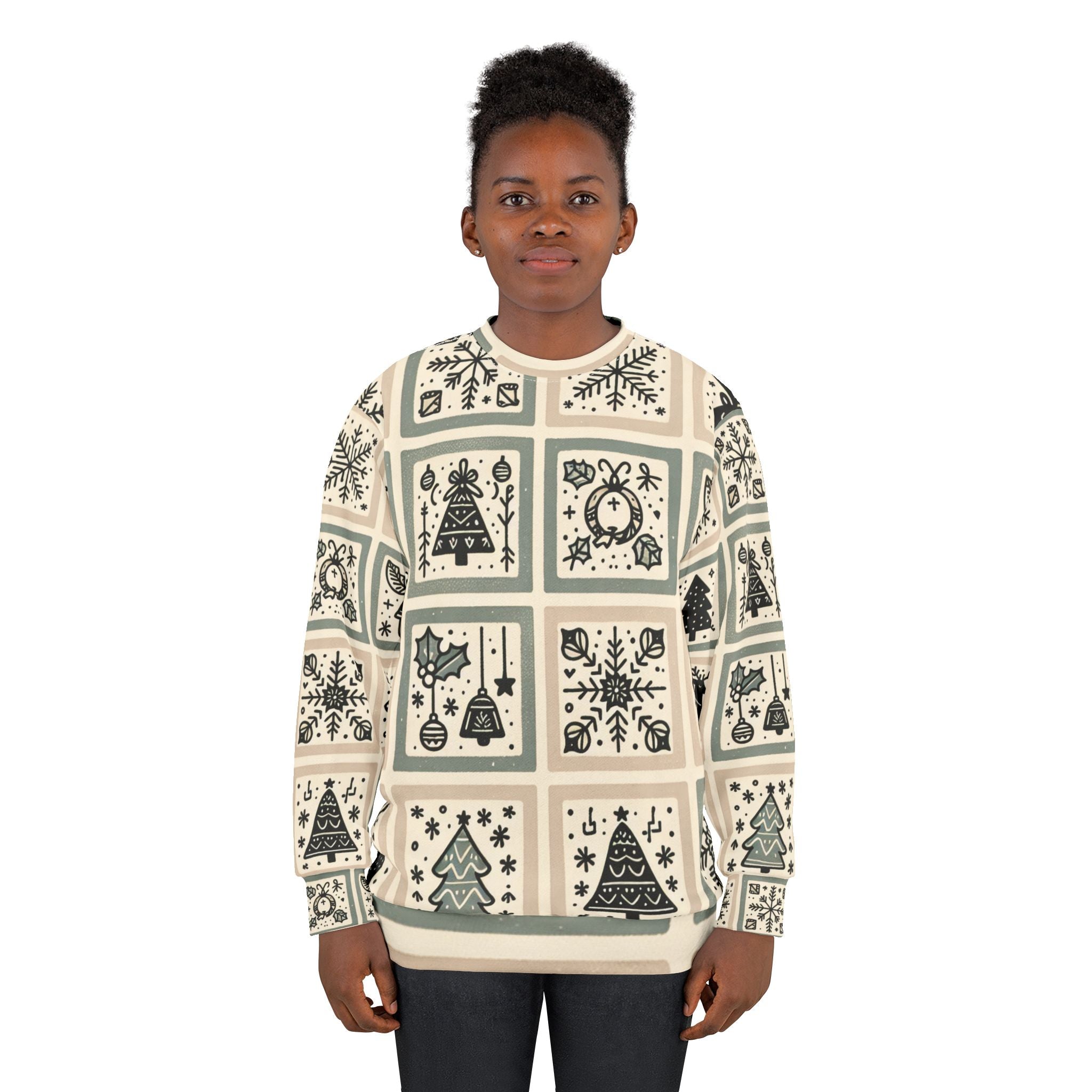 Area Christmas Sweatshirt Enchanted Yuletide Design