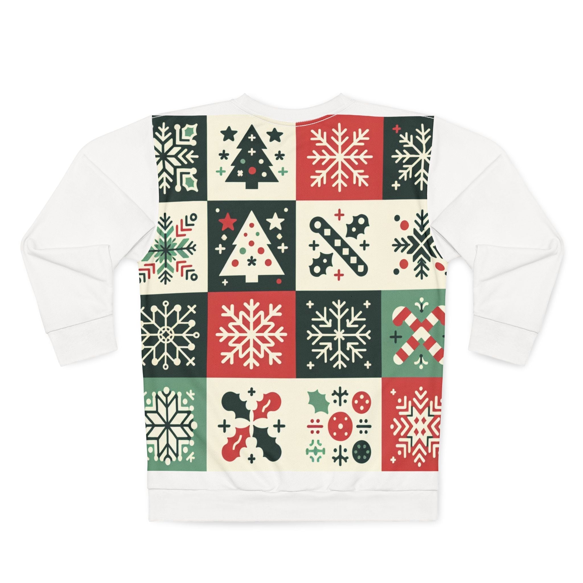 Area Christmas Sweatshirt Festive Luminary Wonderland Print