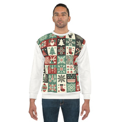 Area Christmas Sweatshirt Festive Winter Wonderland Print