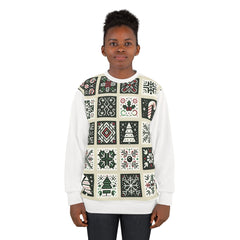 Area Christmas Sweatshirt Winter Wonderland Pattern