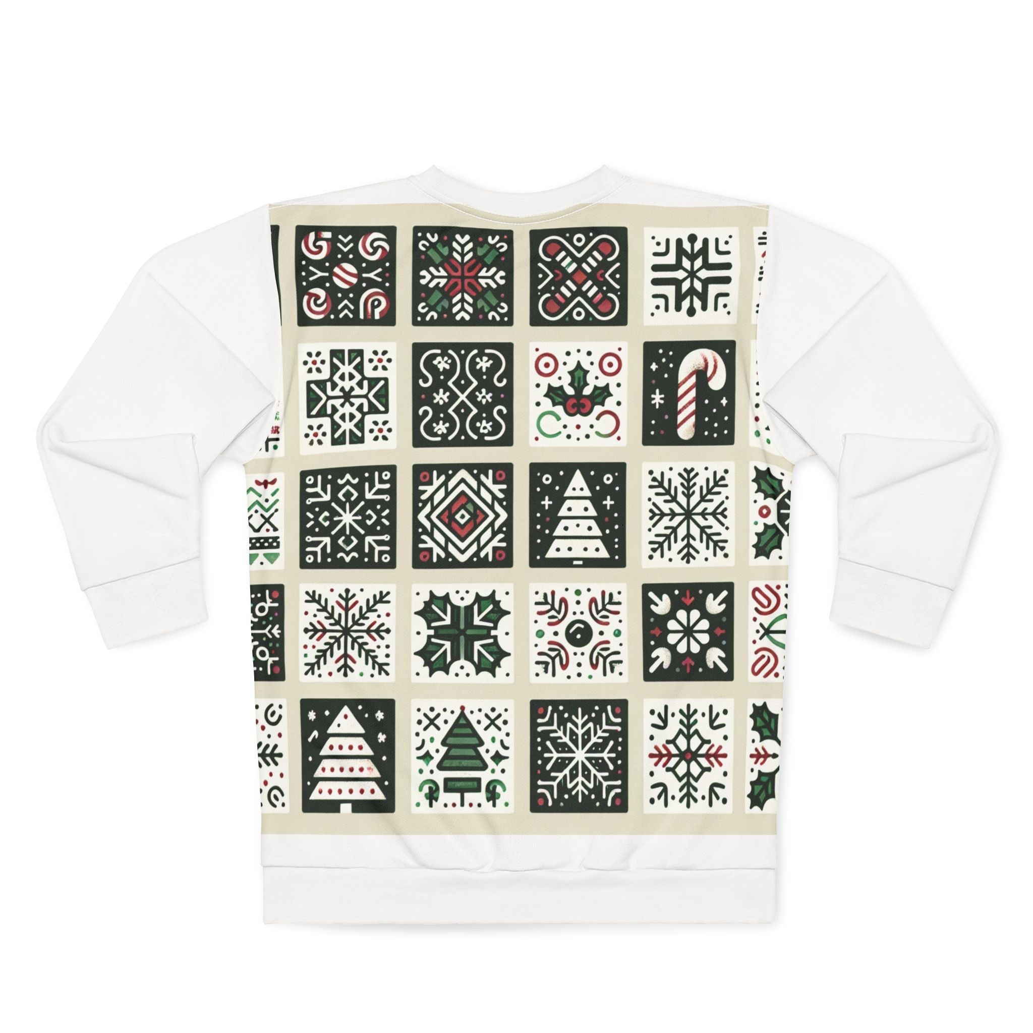Area Christmas Sweatshirt Winter Wonderland Pattern