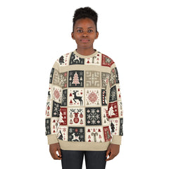 Area Christmas Sweatshirt with Enchanted Holiday Patterns