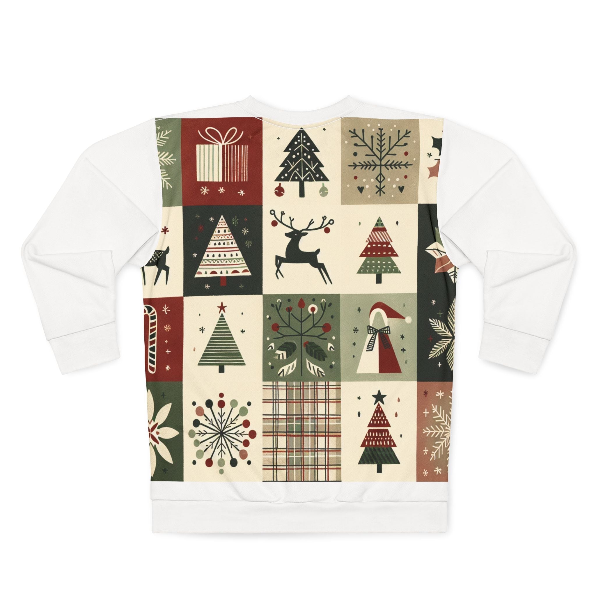 Area Christmas Sweatshirt with Enchanted Yuletide Scene